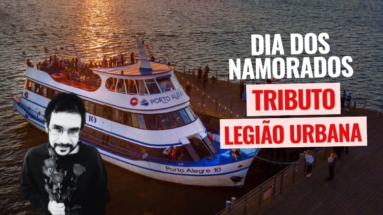 Passeio de Barco com Show Tributo Legi&atilde;o Urbana 